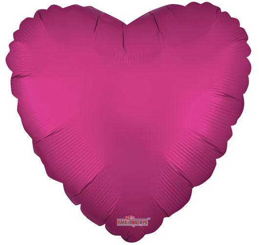 18 Inch Solid Matte Hot Pink Heart