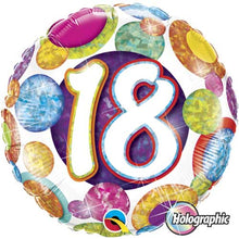 18th Birthday Big Dots Foil Balloons
