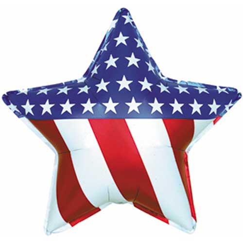 Patriotic Star Jumbo Balloon