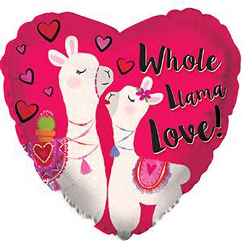 Whole Llama Love Foil Balloons