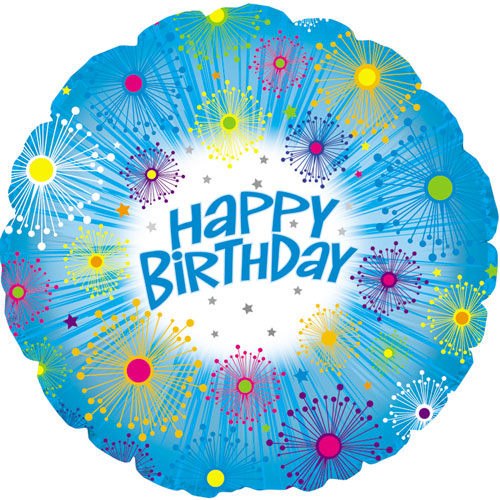Happy Birthday Glitters Foil Balloons