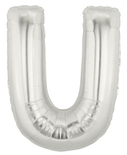 Megaloon Silver Letter U Balloon