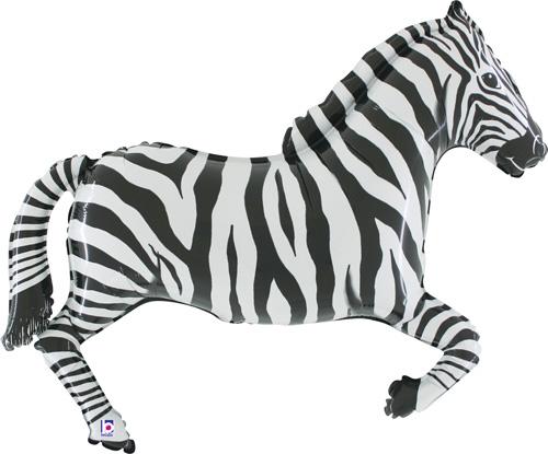 Zebra Foil Balloons
