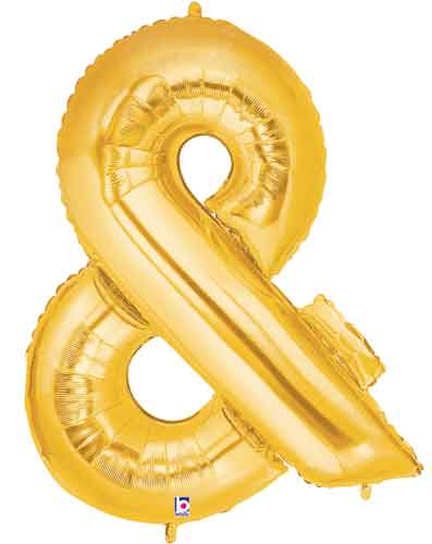 Megaloon Ampersand Foil Balloon