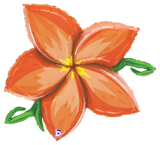 Orange Linky Plumeria Shape