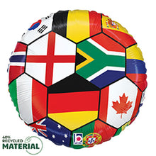 Nations Soccer Ball Foil Balloons (not packaged)