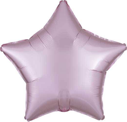 19 inch Pink Pastel Satin Star Foil Balloons