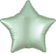 19 inch Mint Pastel Satin Star Foil Balloons