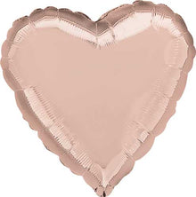 Rose Gold Heart Foil Balloons