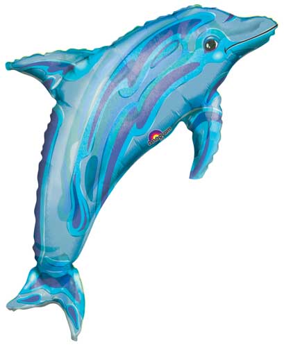 Ocean Blue Dolphin Foil Balloons