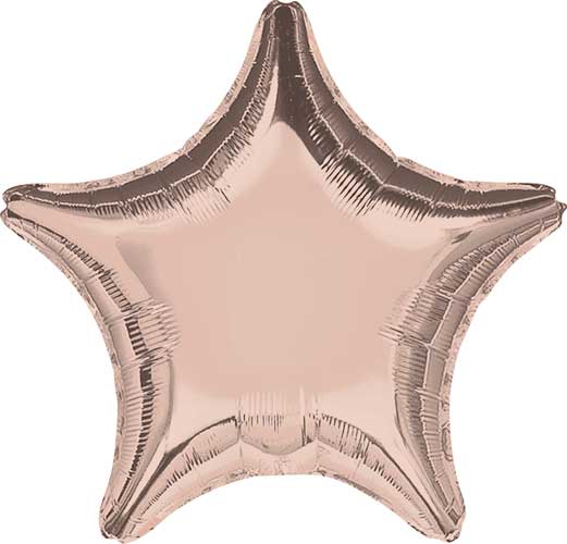 19 inch Rose Gold Star Foil Balloons