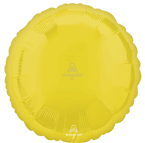 17 Inch Vibrant Yellow Round
