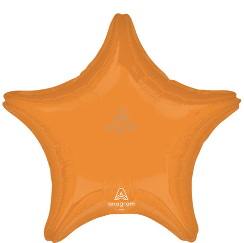 19 Inch Vibrant Orange Star