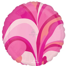 17 Inch Pink Macro Marble Round