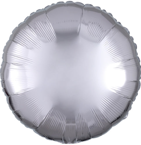 18 inch Metallic Silver Rounds