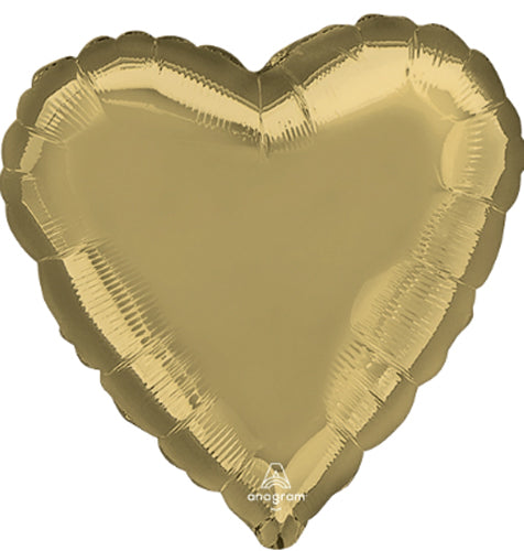 18 inch White Gold Hearts