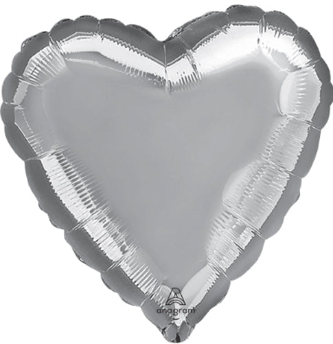 36 inch Silver Hearts