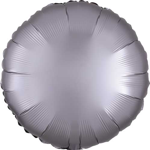 17 Inch Greige Satin Round Foil Balloons