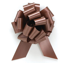 Chocolate Pull Bow 8 inch (2 1/2  inch ribbon)