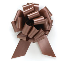Chocolate Pull Bow 8 inch (2 1/2  inch ribbon)