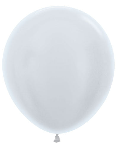 18" Pearl White Sempertex Balloons