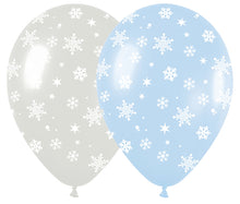 11 Snowflakes Around Balloons