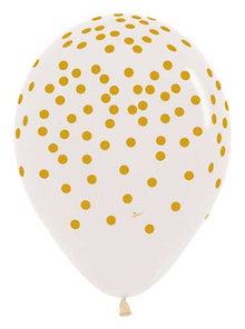 Gold Confetti Balloons