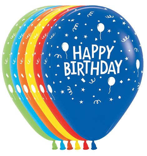 11 inch Party Confetti Birthday Assortment