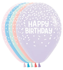 11 inch Happy Birthday Sprinkles Assortment