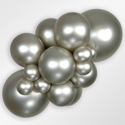 9" Reflex Silver Sempertex Balloons