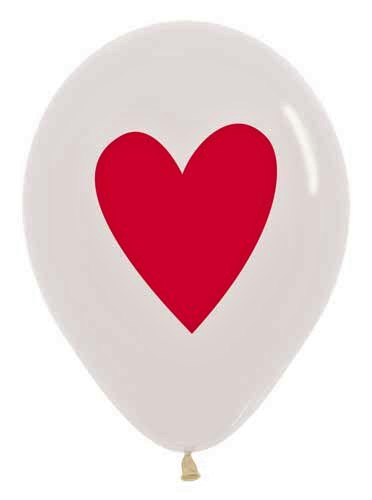 Heart Of Red Latex Balloons