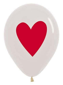 Heart Of Red Latex Balloons