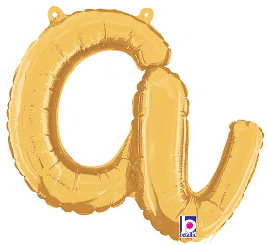 14" Air-Fill Script Letter Balloons
