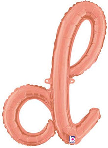 24" Air-Fill Script Letter Balloons
