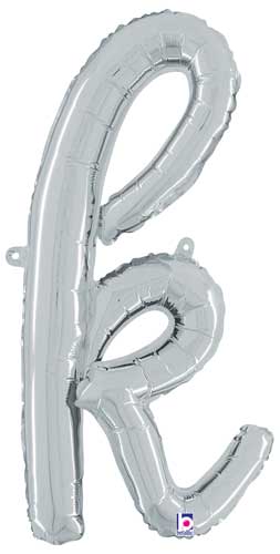 24" Air-Fill Script Letter Balloons