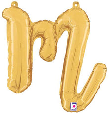 14" Air-Fill Script Letter Balloons
