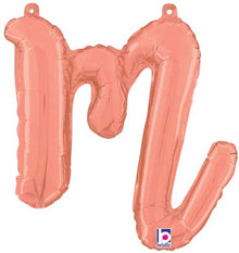 14" Air-Fill Script Letter Balloons