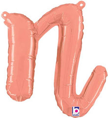 14" Air-Fill Script Letter Balloons