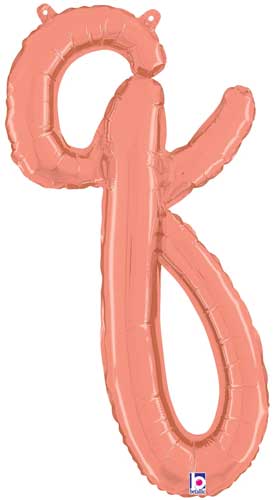 24" Air-Fill Script Letter Balloons