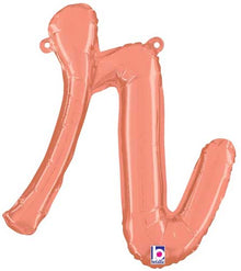 14" Air-Fill Script Letter Balloons