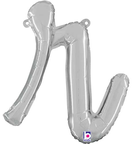 14" Air-Fill Script Letter Balloons