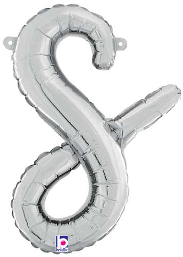 14" Air-Fill Script Letter Balloons