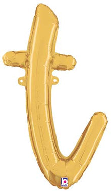 24" Air-Fill Script Letter Balloons