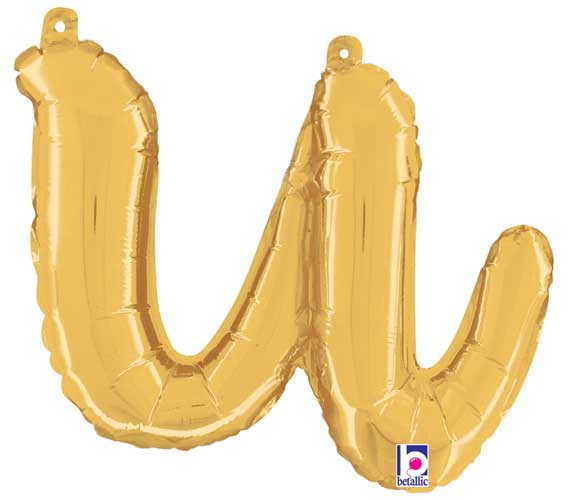 14" Air-Fill Script Letter Balloons