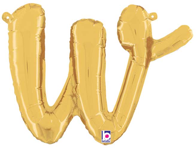 14" Air-Fill Script Letter Balloons
