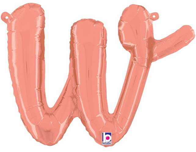 14" Air-Fill Script Letter Balloons