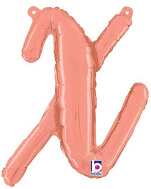 14" Air-Fill Script Letter Balloons