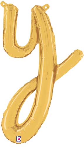 24" Air-Fill Script Letter Balloons