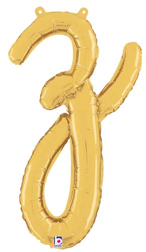 24" Air-Fill Script Letter Balloons