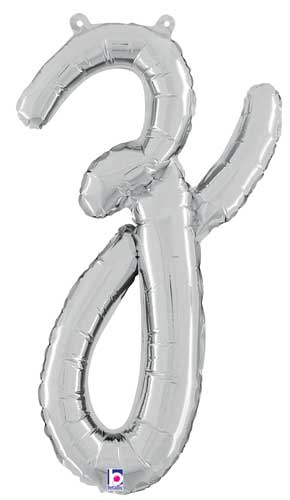 24" Air-Fill Script Letter Balloons